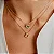 FLOR RICA ROSA CONJUNTO CRAVEJADO BANHADO A OURO 18K - Imagem 2