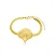 PULSEIRA JÓIA ABSTRATA CIRCULAR BANHADA A OURO 18K - Imagem 1