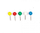Alfinetes para Mapa tipo redondo – 50 Unidades, Cores Sortidas | Ideal para Organização e Decoração! - ONDA - Imagem 4