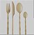 Faqueiro Lyor Bambu Elegant Champanhe – 16 Peças | Aço Inoxidável - Imagem 2