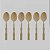 Conjunto Lyor 6 Talheres para Mesa – Bambu Elegant Champanhe | Aço Inoxidável 19,8 cm - Imagem 1