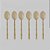 Conjunto de Colheres de Sobremesa Lyor Bambu Elegant Champanhe – 6 Unidades | Aço Inoxidável 15,2cm - Imagem 1
