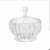 POTICHE DECORATIVO CRISTAL DE CHUMBO C/TAMPA GENEVA 11X11CM - Imagem 1