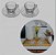CJ 2 XICARAS PARA CAFE DE CRISTAL DE CHUMBO COM PIRES RADIAL 90ML - Imagem 2