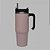 CANECA TERMICA PAREDE DUPLA SLIMTERM COM BASE ERGONOMICA E CANUDO ROSA 890ML - Imagem 2