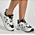 TENIS VIAMARTE 322-001-02 BRANCO/PRETO/PRATA - Imagem 4