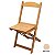 Cadeira Dobrável Bar Jardim Casa Madeira Maciça Portátil - Imagem 4