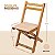 Cadeira Dobrável Anatômica Bar Jardim Casa Madeira Maciça - Imagem 2