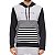 Moletom Quiksilver Fechado Shelter Down Masculino Cinza/Preto - Imagem 1