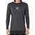 Camiseta Surf Rip Curl Manga Longa Icons Cinza Escuro - Imagem 1