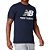 Camiseta New Balance Essentials Logo Masculina Azul Marinho - Imagem 1
