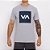 Camiseta RVCA VA Box Fill III Masculina Cinza Mescla - Imagem 1