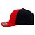 Boné Quiksilver Aba Curva Plate Solid Black Vermelho - Imagem 3
