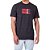 Camiseta Hurley Texture Masculina Preto Mescla - Imagem 1