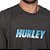 Camiseta Hurley Fastlane Masculina Preto Mescla - Imagem 3
