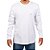 Camiseta Quiksilver Manga Longa Embroidery Masculina Branco - Imagem 1