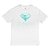 Camiseta Diamond Blue Print Oversize Masculina Branco - Imagem 1