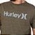 Camiseta Hurley O&O Outline Masculina Verde Escuro Mescla - Imagem 3