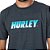 Camiseta Hurley Fastlane Masculina Azul Marinho Mescla - Imagem 2