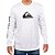 Camiseta Quiksilver Manga Longa Comp Logo Masculina Branco - Imagem 1