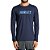 Camiseta Hurley Surf Manga Longa Fastline Masculina Marinho - Imagem 1