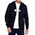 Moletom Quiksilver Aberto Comp Logo Masculino Preto - Imagem 2