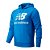 Moletom New Balance Essentials Stacked Logo Masculino Azul - Imagem 1