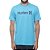 Camiseta Hurley O&O Solid Masculina Azul Mescla - Imagem 1