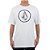 Camiseta Volcom Circle Stone Oversize Masculino Branco - Imagem 1