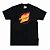 Camiseta Santa Cruz Flaming Dot Front Masculina Preto - Imagem 1