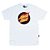 Camiseta Santa Cruz Flaming Dot Front Masculina Branco - Imagem 1