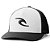 Boné Rip Curl Aba Curva Tepan Flexfit Trucker WhitBlack - Imagem 1