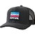 Boné Rip Curl Aba Curva Surf Revival Curve Trucker Preto - Imagem 1