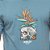 Camiseta Hurley Skull Flower WT23 Masculina Azul - Imagem 2
