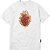 Camiseta MCD Corazón En Llamas WT23 Masculina Branco - Imagem 1