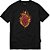 Camiseta MCD Corazón En Llamas WT23 Masculina Preto - Imagem 1