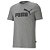 Camiseta Puma Ess Logo Masculina Dark Gray Heather - Imagem 1