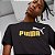 Camiseta Puma Ess+ 2 Col Logo Masculina Black/Mustard Seed - Imagem 4