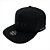 Boné Hurley Aba Reta Flat Rubber Imp WT24 Preto - Imagem 1