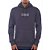 Moletom Hurley Canguru Box WT24 Masculino Mescla Preto - Imagem 1