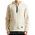 Moletom Hurley Canguru Desert WT24 Masculino Off White - Imagem 1
