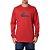 Camiseta Quiksilver Manga Longa Comp Logo WT24 Vermelho - Imagem 1