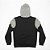 Moletom Quiksilver Canguru Keller Block 305G W24 Preto/Cinza - Imagem 4