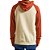 Moletom Hurley Canguru Speed WT24 Masculino Areia/Vermelho - Imagem 2