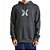 Moletom Hurley Canguru Icon WT24 Masculino Mescla Preto - Imagem 1