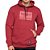 Moletom Hurley Canguru Skull PE Masculino Vermelho - Imagem 1