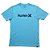 Camiseta Hurley O&O Solid SM25 Masculina Azul - Imagem 1