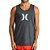 Regata Hurley Icon Oversize SM25 Masculina Mescla Preto - Imagem 1