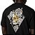 Camiseta MCD Caveira Rosas Oversized SM25 Masculina Preto - Imagem 4