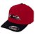 Boné Quiksilver Aba Curva Emb Three Logo SM25 Red - Imagem 1
